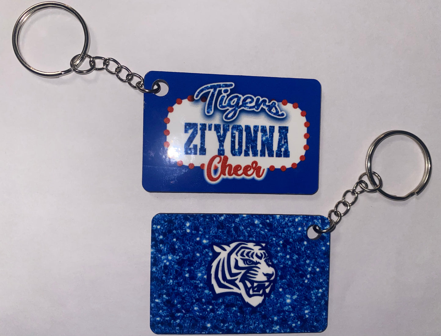 Custom Cheer Bag Tags & Custom Cheer Pom Tags