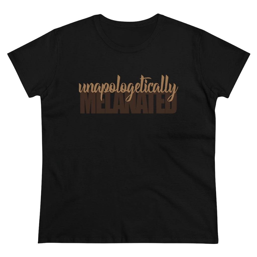 Women's "Unapologetically MELANATED" Heavy Cotton Tee