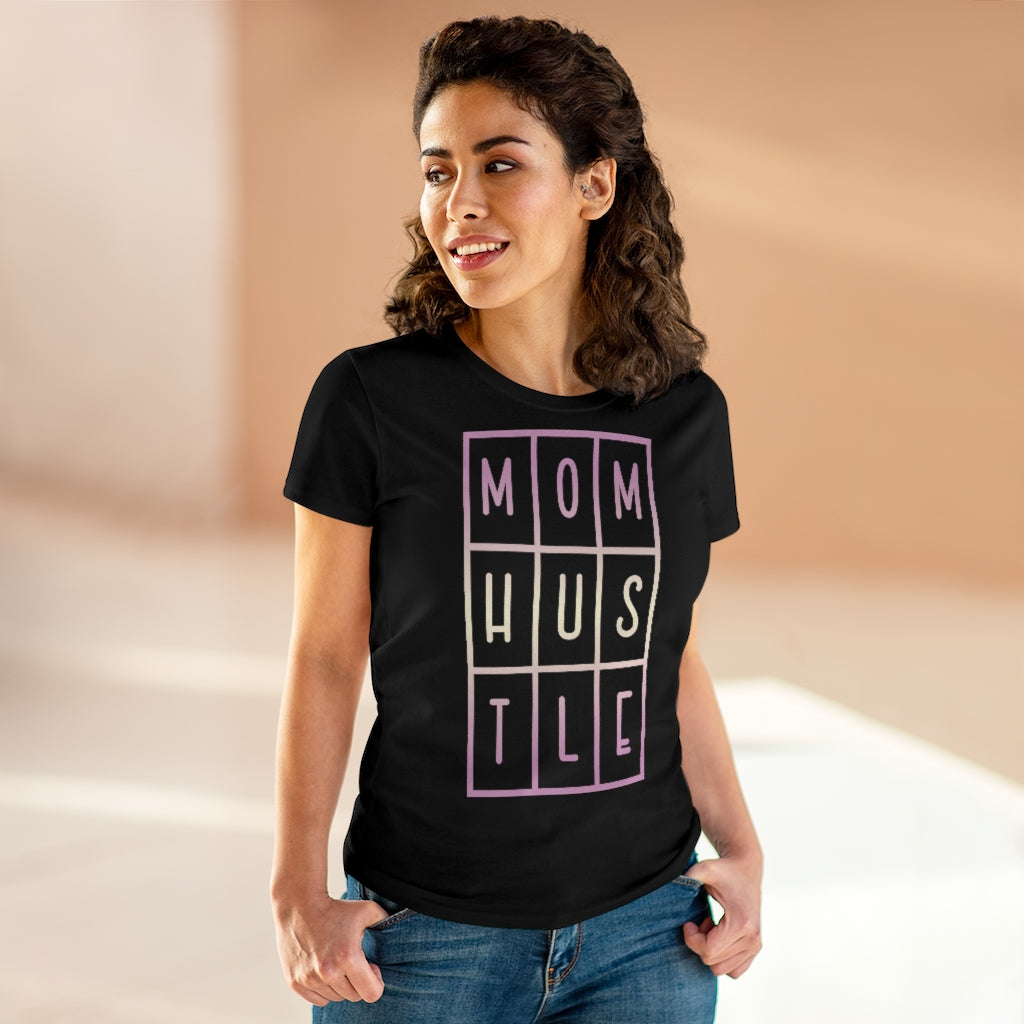 Women's "MOM HUSTLE" Heavy Cotton Tee