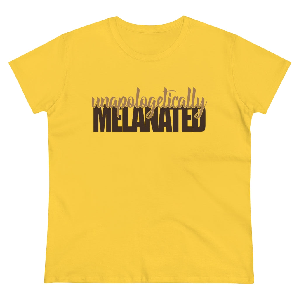 Women's "Unapologetically MELANATED" Heavy Cotton Tee