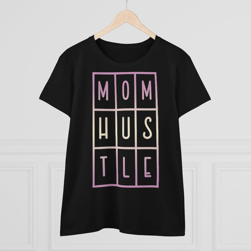 Women's "MOM HUSTLE" Heavy Cotton Tee