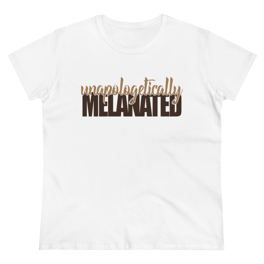 Women's "Unapologetically MELANATED" Heavy Cotton Tee