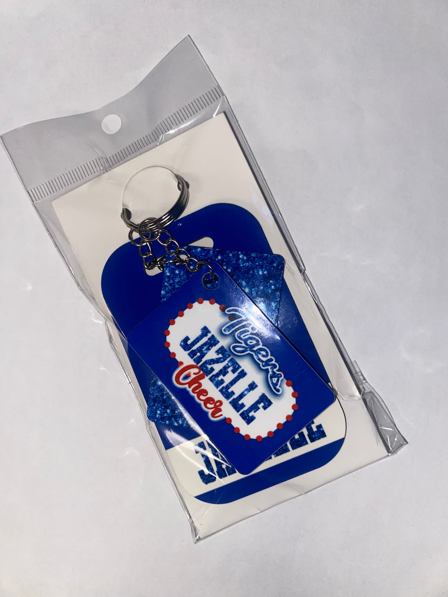 Custom Cheer Bag Tags & Custom Cheer Pom Tags