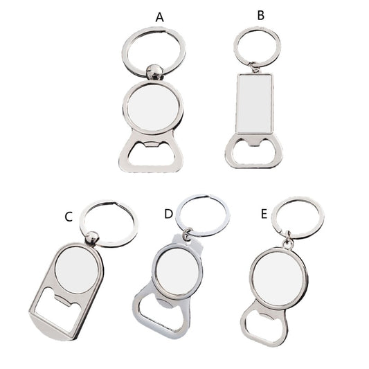 Sublimation Blank Keychain Bottle Openers 5 Pack